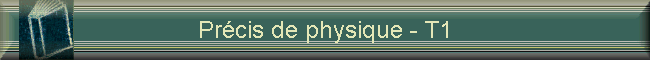 Prcis de physique - T1